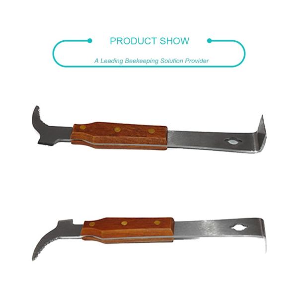 35.8cm Stainless Steel Chisel Hive Tool With Wooden Handle