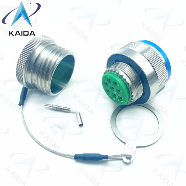 Durability Fiber Optic Connector Crimp Metal Blue Muti Mode Cable 500 Mating Cycles D38999/26KE08B1NF2M Stainless Steel