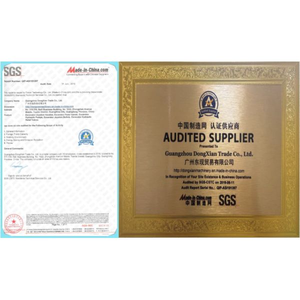 Aluminium Precision Joystick Lever Pusher E200B Excavator Hydraulic Control Valve Bullet