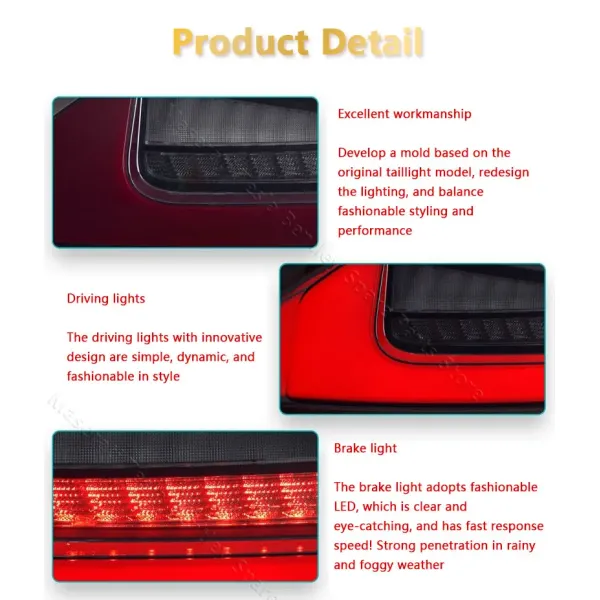 For Bmw Z4 Taillight Assembly E89 09-16 Led Modified Dynamic Flowing Rear Brake Turn Tail Light Car Lamp Accessory