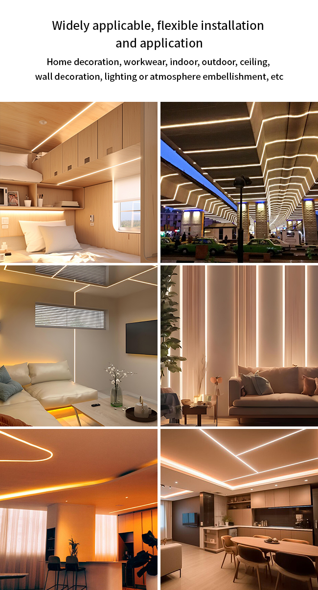 Anti Yellowing Silicone Cover For LED Light Strip Indoor Lighting 20*14mm