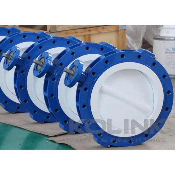 PTFE Lined Butterfly Valve 2-48 Inch Class150 Concentric Disc
