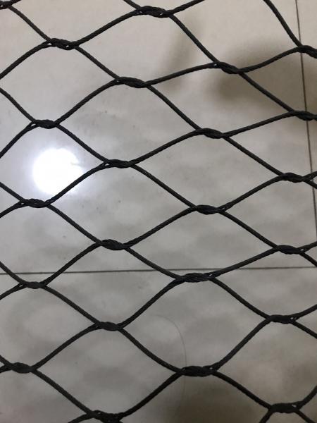 Quality Zoo SS 316 Woven Wire Mesh Rhombus Impact Resistance Excellent Flexible Performance for sale