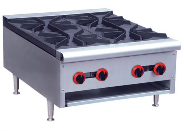 Quality Commercial Restaurant Cooking Equipment Table Top Gas Stove With 1 / 2 / 4 / 6 Burners for sale