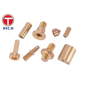 Brass Cnc Turned Parts Mechanical hardware processing copper parts turning