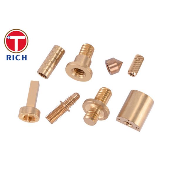 Brass Cnc Turned Parts Mechanical hardware processing copper parts turning