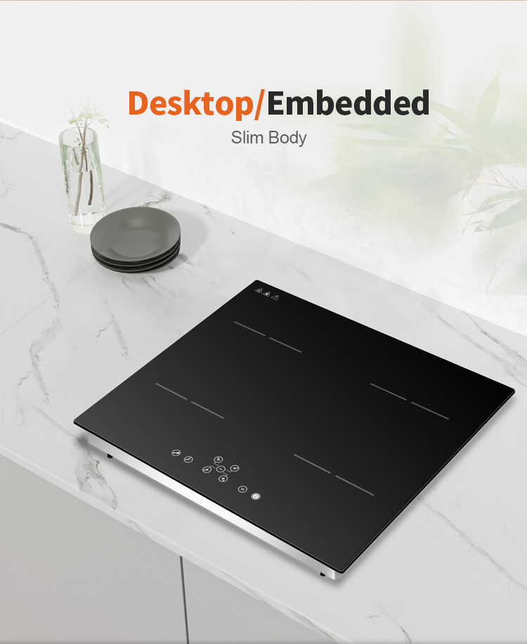 High Power Energy Efficient Induction Cooker , Smart Touch Induction Cooktop 220V