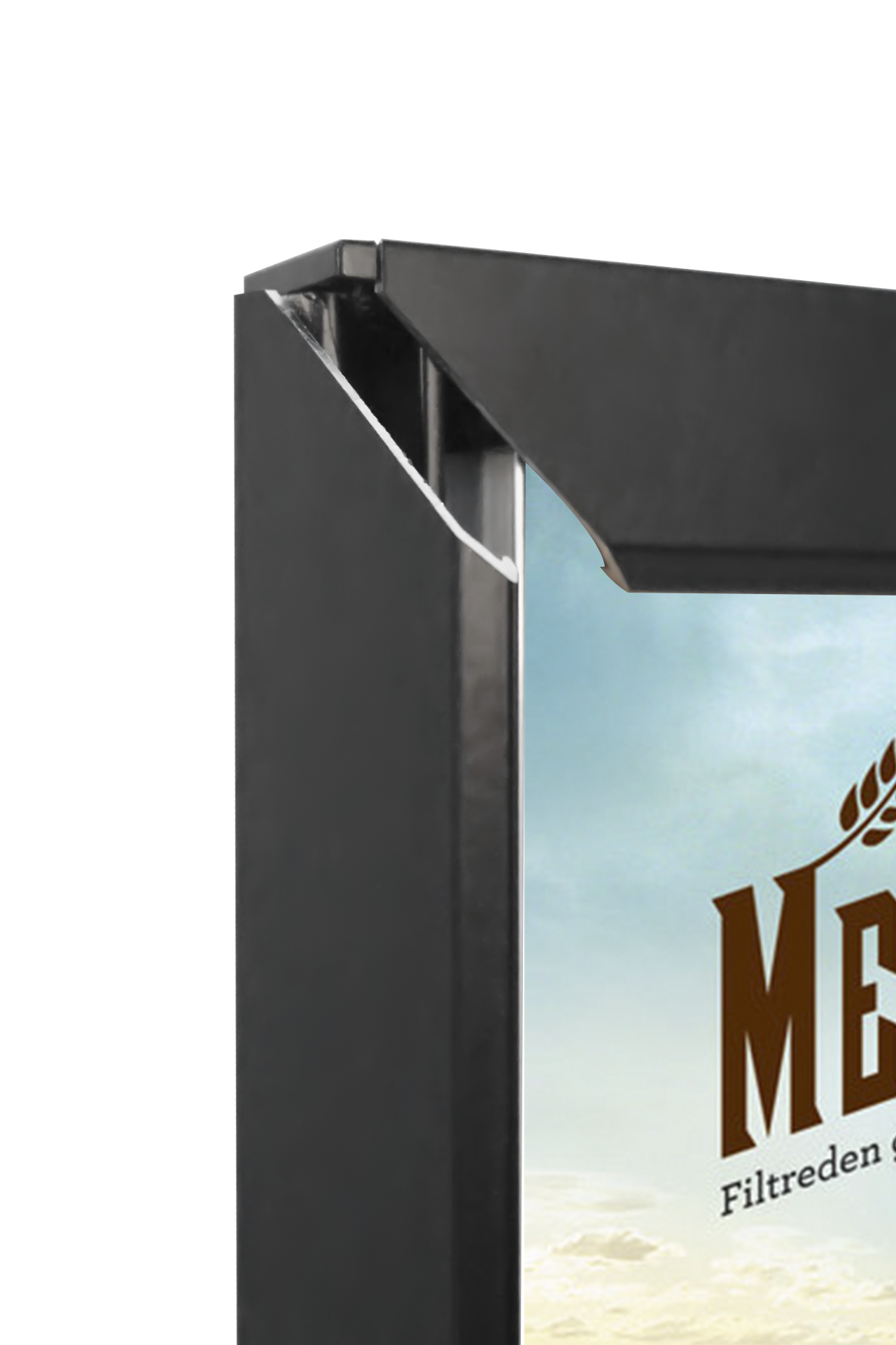 Indoor Illuminated Advertising Horizontal LED Light Box Aluminum Profile Sign