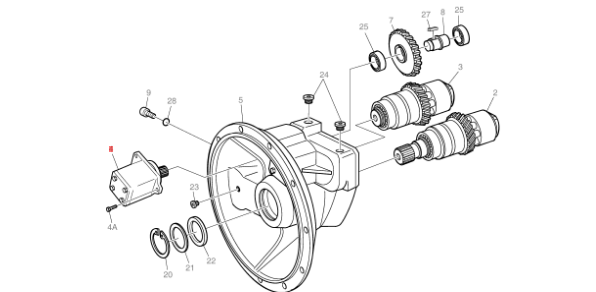 Daewoo 500 hydraulic pilot pump low pressure pump A8VO200 400910-00134