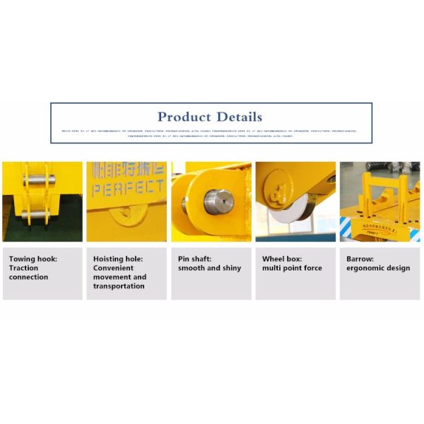 No Power Material Handling Carts Steel Frame Industrial Heavy Loading Carriage