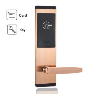 China Electronic Mifare Intelligent Door Lock Sus304 Key Card Door Lock on sale