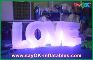 Buy cheap Proposal Led Inflatable Lighting Letter LOVE Party Decoration with 16 Different Color product