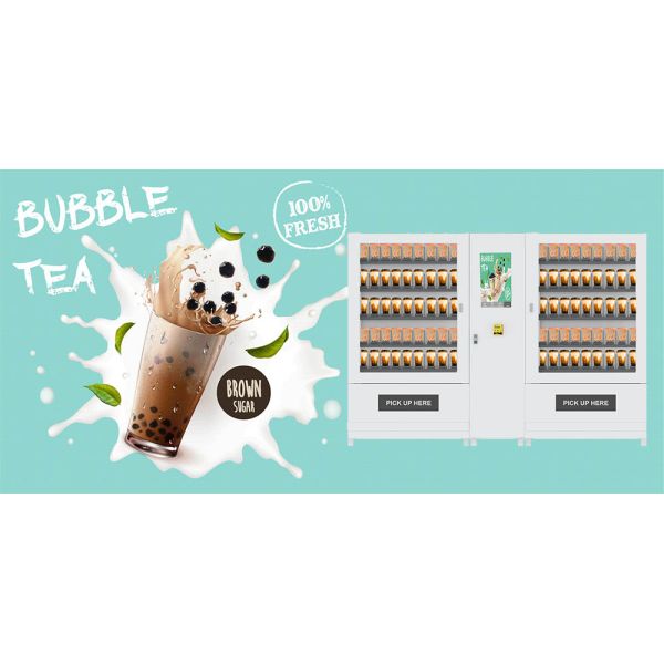 ODM Cold Bubble Pearl Milk Tea Making And Vending Machine Self Service