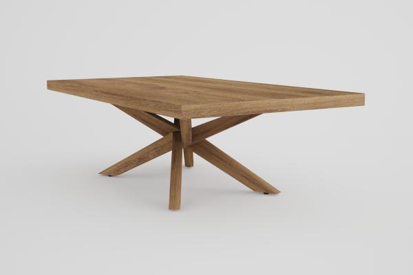 Quality Solid Oak Wood Scandinavian Dining Table Rectangular Dining Table Set for sale