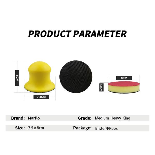 68mm 76mm 78mm Car Clay Pad For DIY Use S M L XL Sizes OEM Service