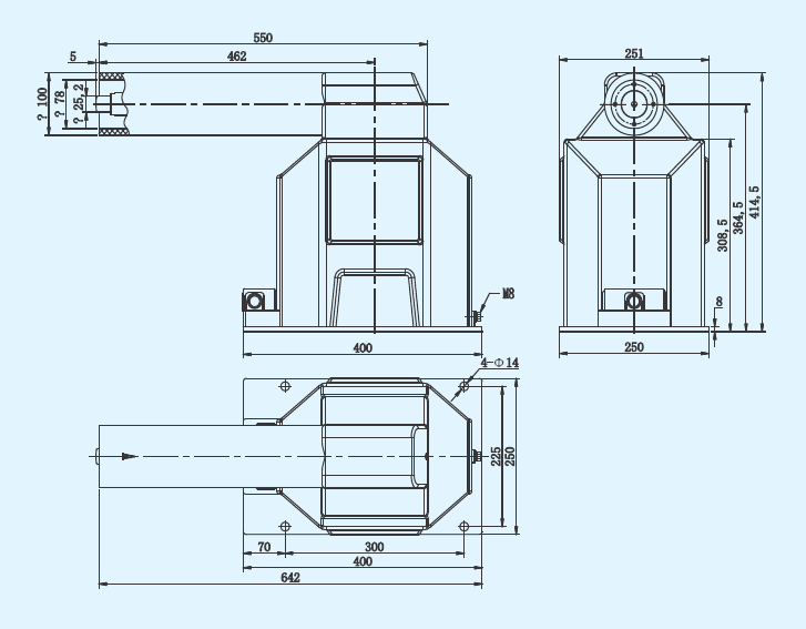Medium Voltage Indoor Voltage Transformer For Gas Insulated Switchgear Up To 110KV