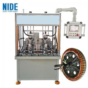China Automatic E Bike Hub Motor Winding Machine With 2 Station Flyer Coil Wider on sale