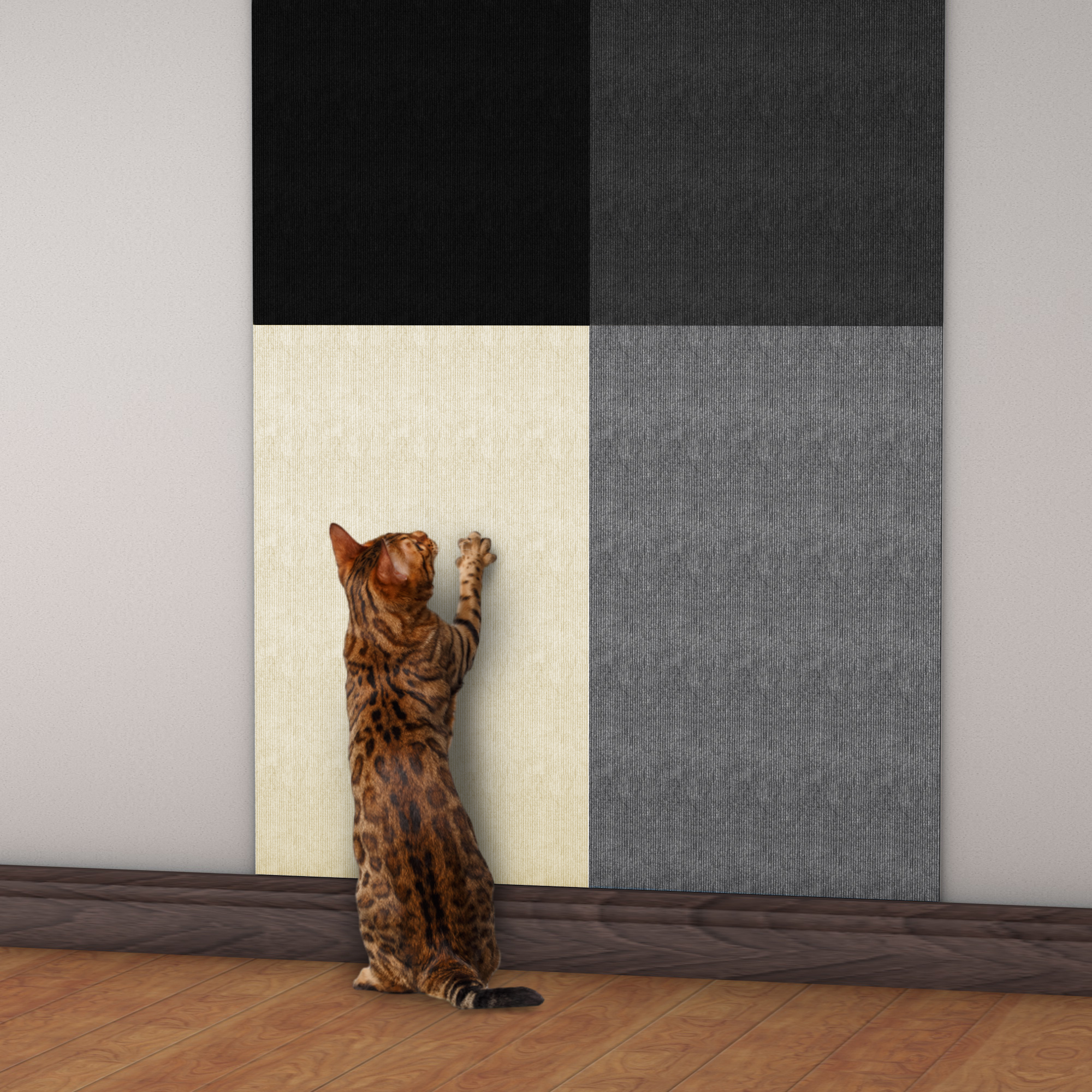 Self Adhesive Cat Scratching Pad Protecting Your Furniture From Cat Scratching