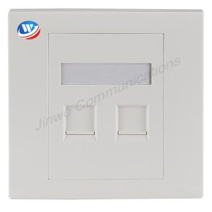 Buy cheap 86mm Telecommunication Network Faceplate RJ45 Socket Wall Face Plate product