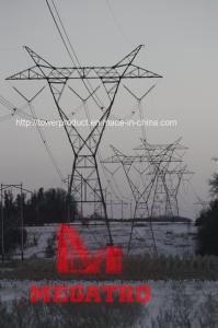 China 330KV tangent single circuit horizontal configuration lattice transmission tower on sale