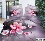 3D Reactive Printed Sheet Set Cotton Bedsheet