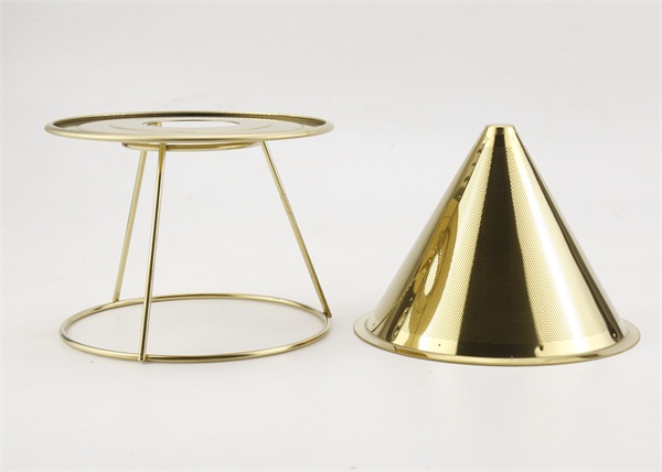 Food Grade Pour Over Coffee Filter Drip Cone Stainless Steel Custom Logo