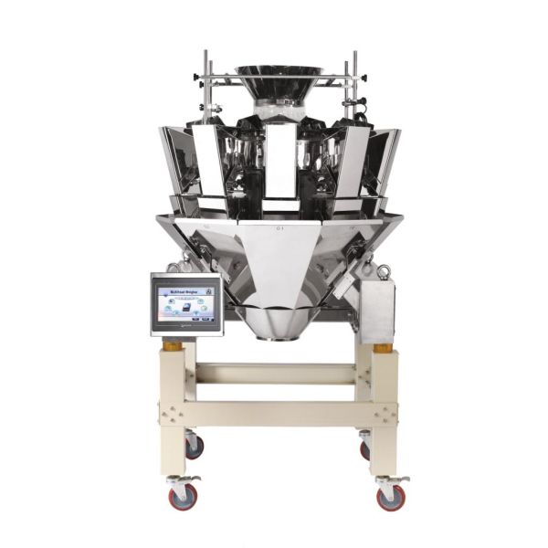 Automatic Food Snack 10 / 14 Heads Weigher For Chips Grain Packing