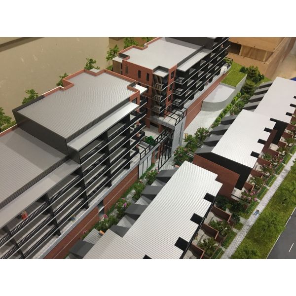 1 . 6 * 1 . 2M 3D Printed Building Models With White Led Light Effect