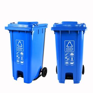 Buy cheap Outside 100l Garbage Bin HDPE Recycling Dustbin With Pedal product