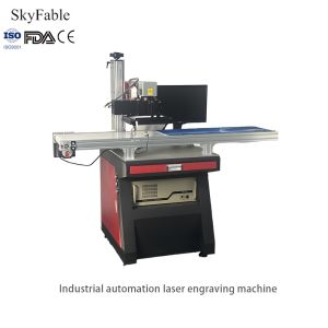 Buy cheap Industrial Vision Laser Engraving Machine High Precision Automated Laser Engraver product
