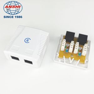 Buy cheap PC Material UTP Surface Mount Box Double Port CAT6 product