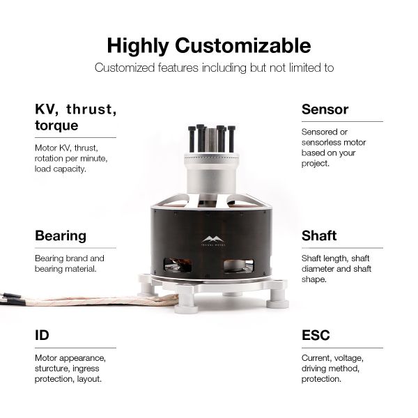 High Power 154120 Paramotor Motor With 80kg Thrsut For Commercial Aerial Tours