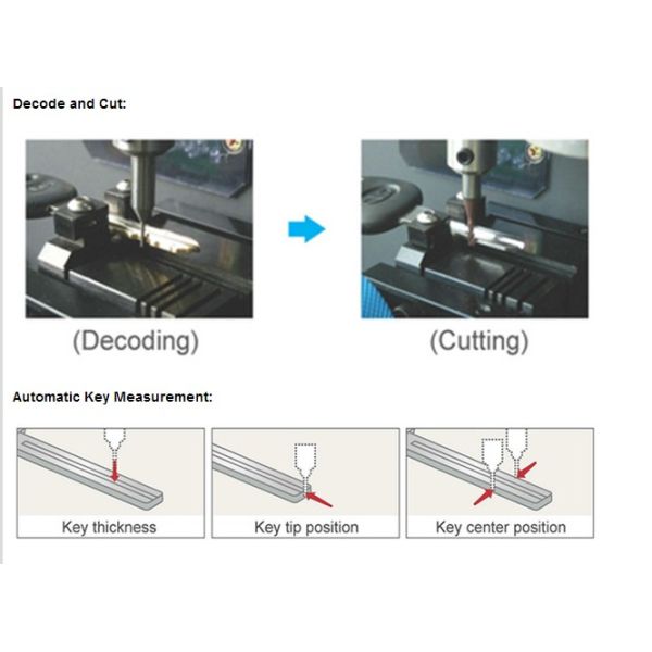 Auto Car Key Cutting Machines Decoding / Cutting Korea Miracle - A7 Automotive Key