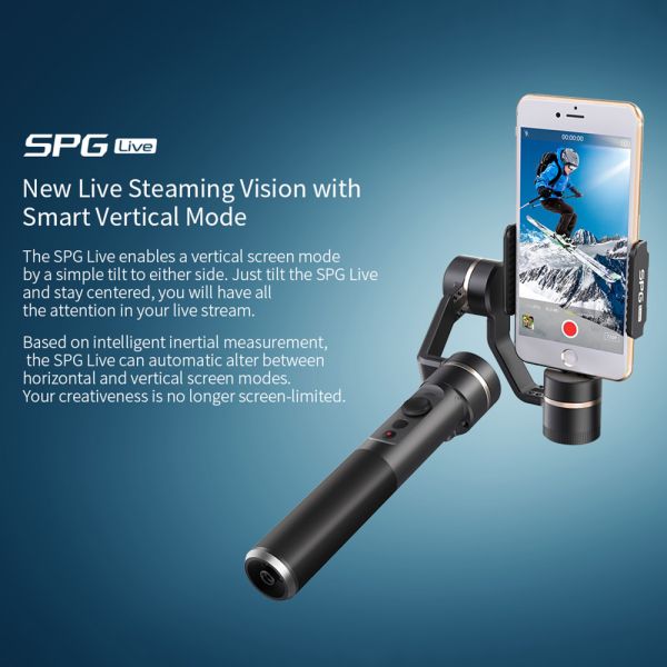 3-Axis Smartphone Handheld Gimbal Stabilizer Smart Vertical Mode 360D for iPhone 7 7Plus Samsung Gopro China Factory
