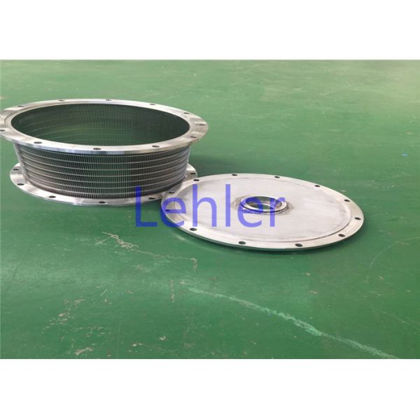 SUS 304 Basket Mill / Bead Mill Screen Outer Diameter 350mm With Flange Rings