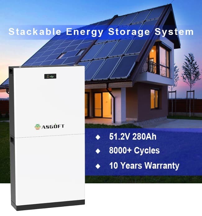 10 Years Warranty 8000+ Cycles 48V 15kWh Energy Storage System Battery Pack