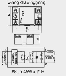 60A 80A Solid State Subminiature Relay , Low Voltage Relays G3NA-DA CE