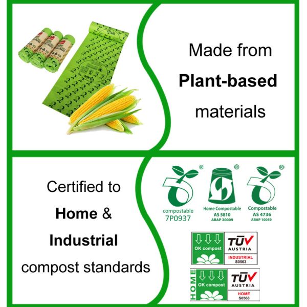 Custom Compostable Biodegradable Shopping Bags 1LB / 2LB / 5LB