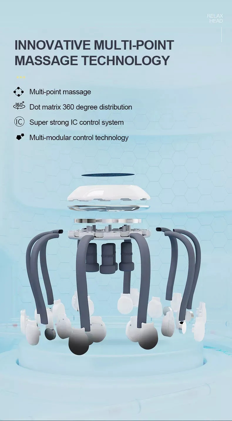 Automatic Octopus Claw Scalp Massager Head Massage Instrument For Decompression