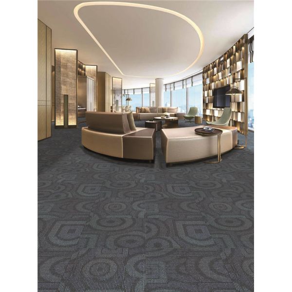 Bitumen Backed Office Carpet Tiles Tufted Multi- Level Loop Pile Construction