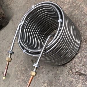 China Immersion Coiled Tube Heat Exchanger Wort Chiller Stainless Steel on sale