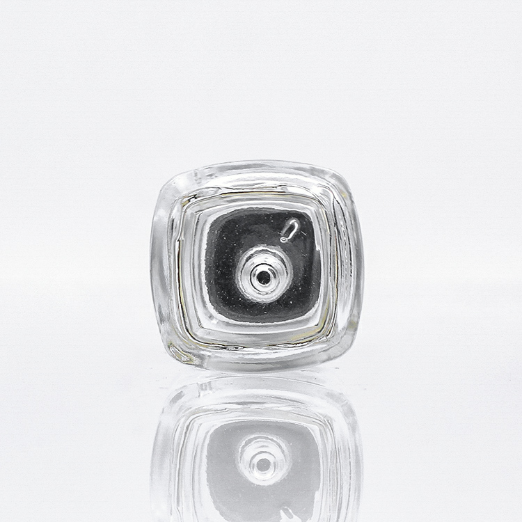 Skin Care Serum Dropper Bottles Empty Square 20ml Clear Color