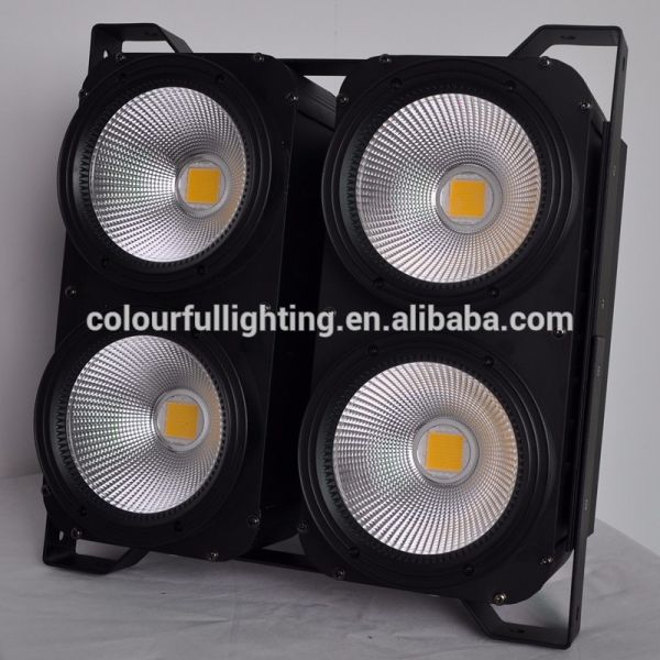 Free shipping CE UL High quality DMX Control 4 Eyes WW LED Audience Blinder COB 4x100W LED Blinder Light 400W