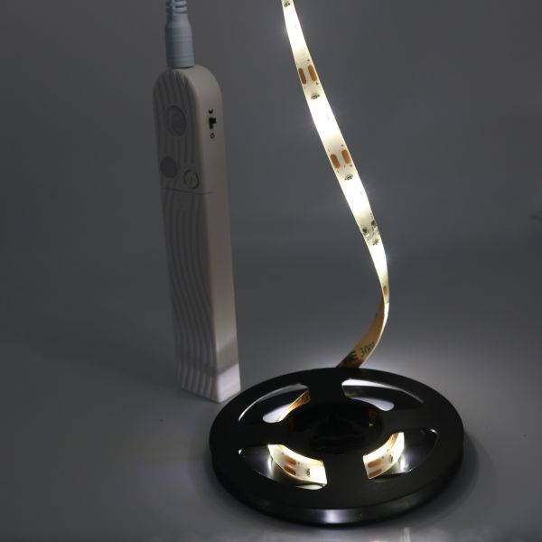 DC6V 1M 3000K Battery Powered Motion Sensor Led Strip Light
