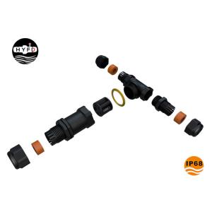 T Shape 3 Way IP68 Waterproof Screw Connector