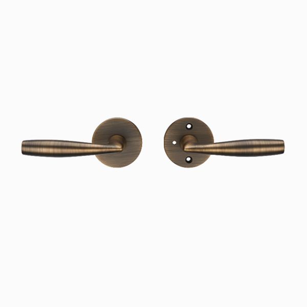 Amertop Entry Lever Lock Set for Exterior Door,Bronze Heavy Duty Door Lock Handle