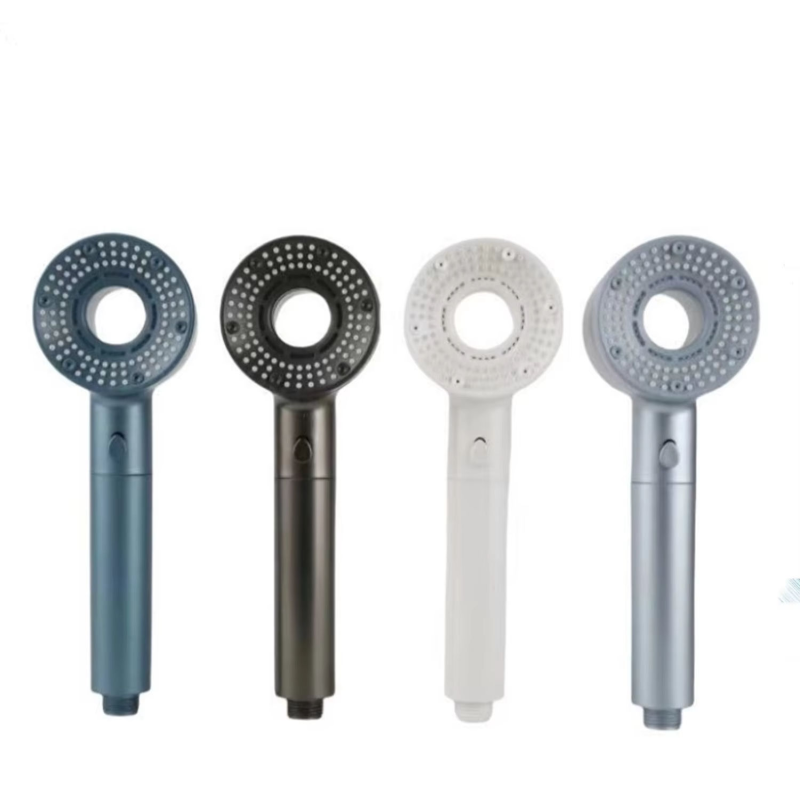 Newly designed 5-function shower head, high-pressure manual shower head, bathroom accessory, household handheld shower head