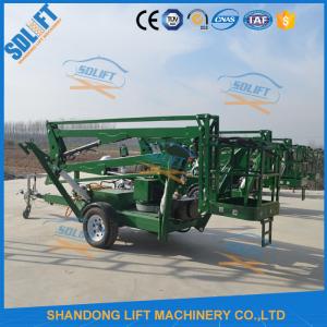 Buy cheap Portable Electric Mobile Tow Behind Boom Lift , 10M Tow Behind Cherry Picker product