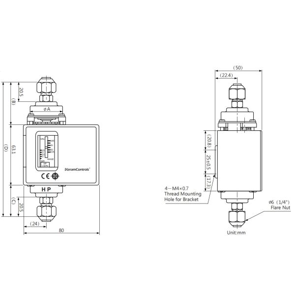 QYD Differential Pressure Switch