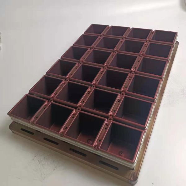 Non Stick 24 Case Aluminum Multi Loaf Bread Pan Mould